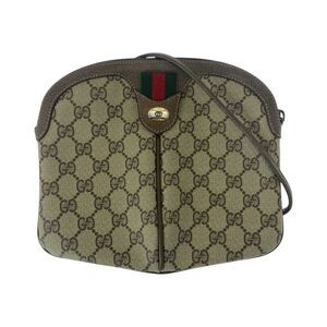 Gucci GG Supreme Canvas Leather Shoulder Bag